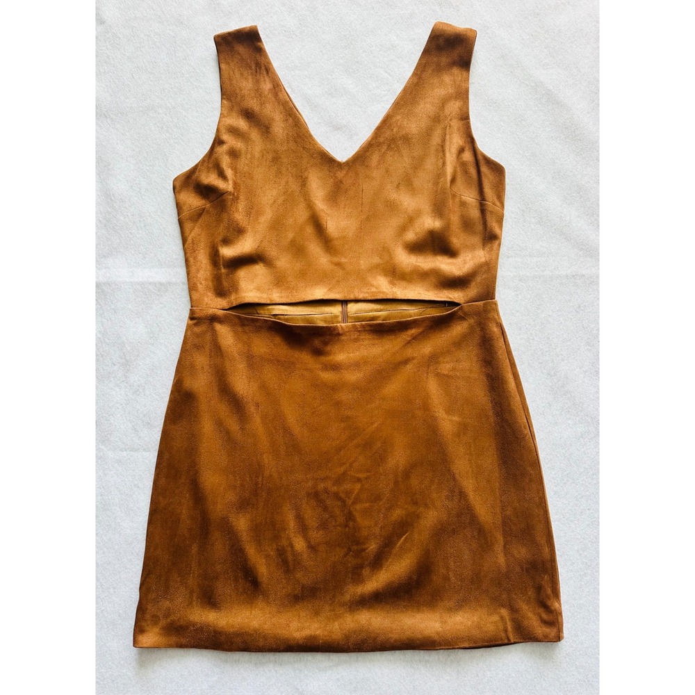Buddy Love Rust-Toned Mini Dress with Waist Cutout